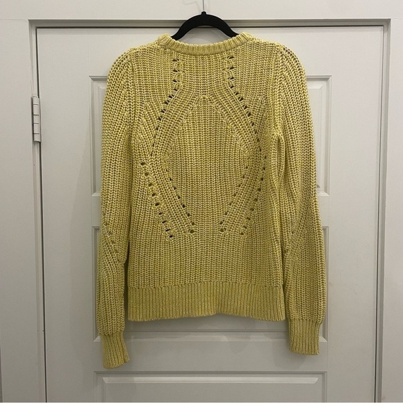 Lucky Brand Light Yellow Cable‎ Knit Sweater size Medium - Picture 5 of 8